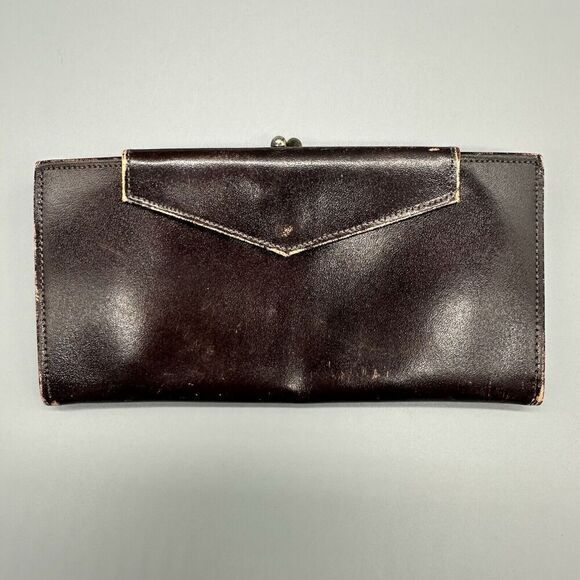 Vintage Princess Gardner Cowhide Wallet Brown - Picture 2 of 10